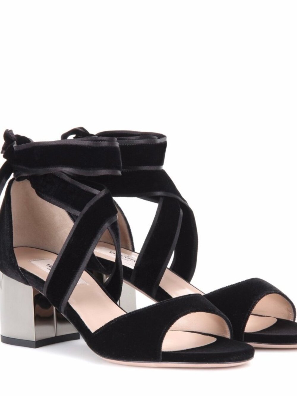 Valentino Black Ballet Fever Ankle Strap Sandal Size 9.5